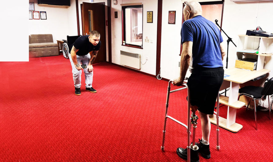 Настраиваем протез на ходунках